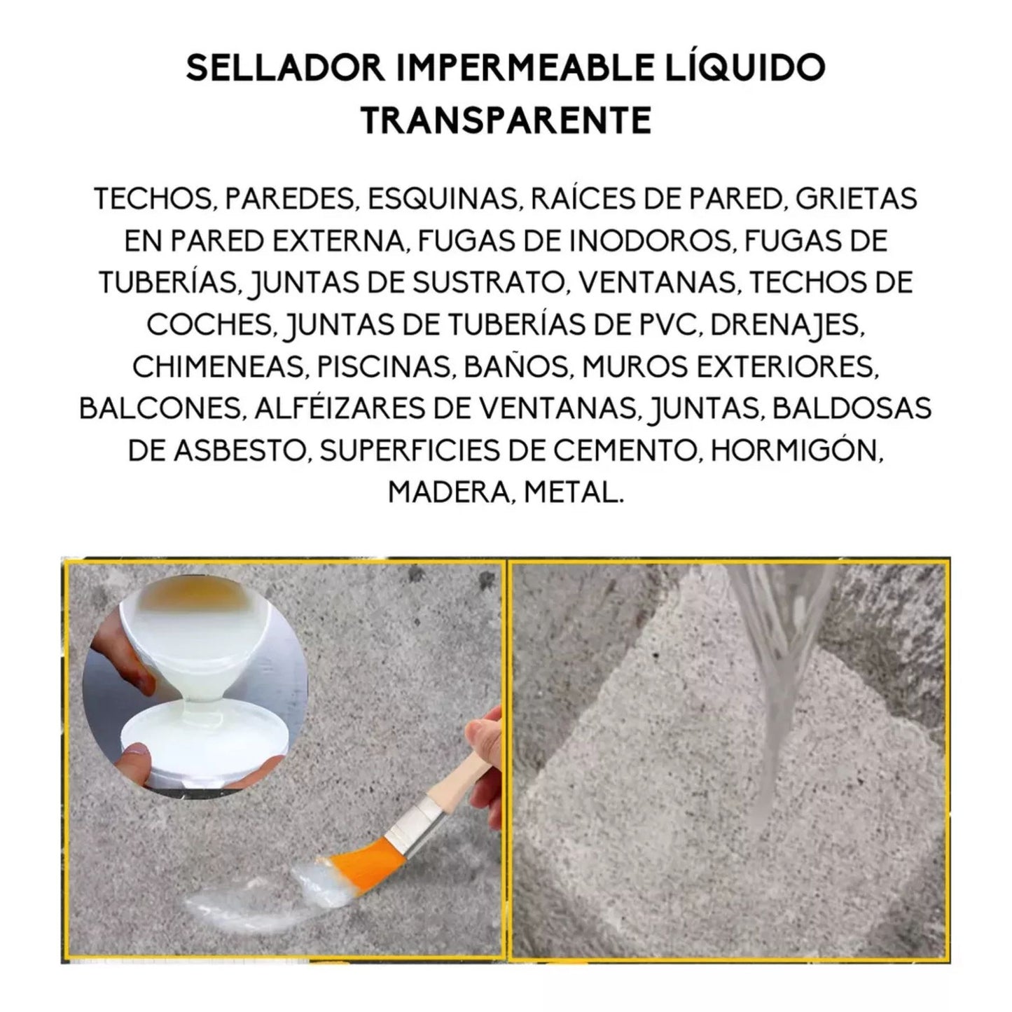 3 Frascos Sellador Adhesivo Transparente