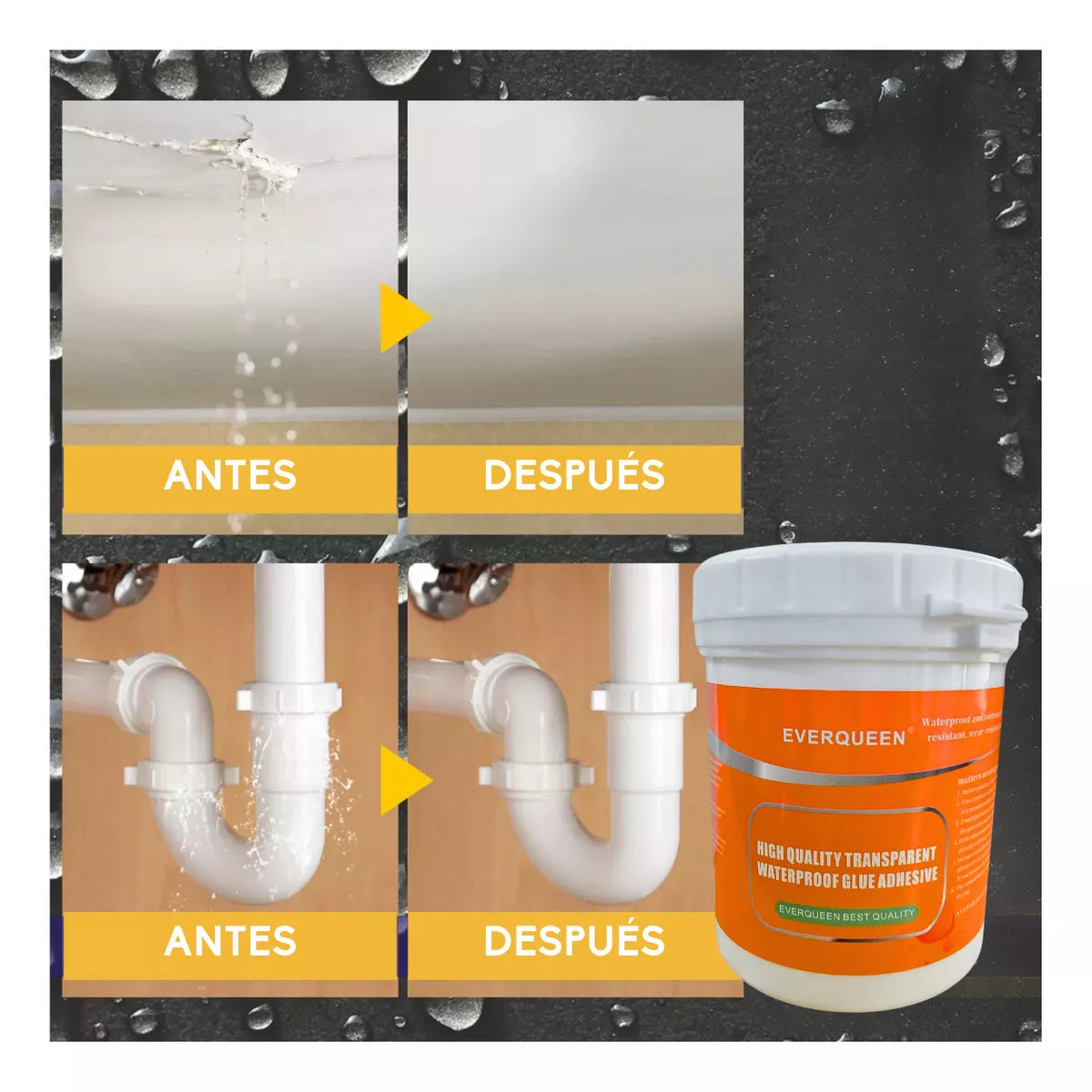 Sellador Adhesivo Impermeable 300g Nara